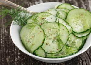 Concombres à la Menthe